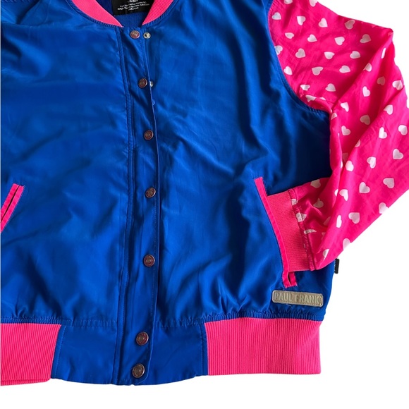 🩷🩵Paul Frank🩵🩷 bomber jacket 90s style XL kid core favorites , like new - Picture 4 of 8